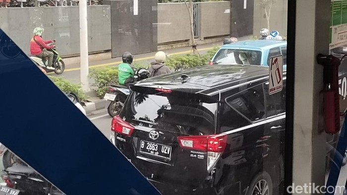 Kemacetan di Jalan Gatot Subroto (Jabbar Ramdhani/detikcom)