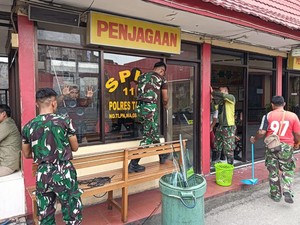 Kodam Mulawarman Perbaiki Mapolres Tarakan Usai Diserang Oknum TNI