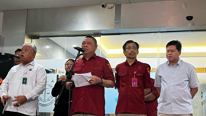 Konferensi pers Kejagung (Rumondang/detikcom)
