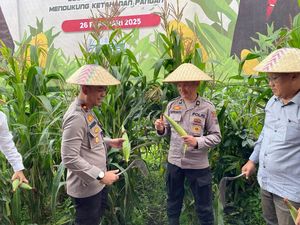 Polres Batu Panen 45 Ton Jagung Dukung Ketahanan Pangan