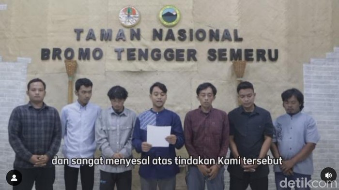 Permintaan maaf pendaki ilegal di Gunung Semeru