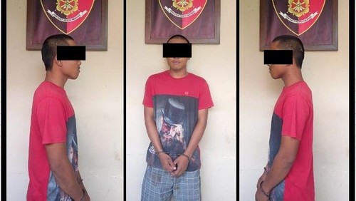 Pria asal Bandung, Jawa Barat (Jabar), berinisial IDH, ditangkap polisi gegara mencuri mesin pemanas air di proyek vila Banjar Blahtanah, Desa Batuan Kaler, Kecamatan Sukawati, Gianyar, Bali, Selasa (25/2/2025). (Dok. Polsek Sukawati)