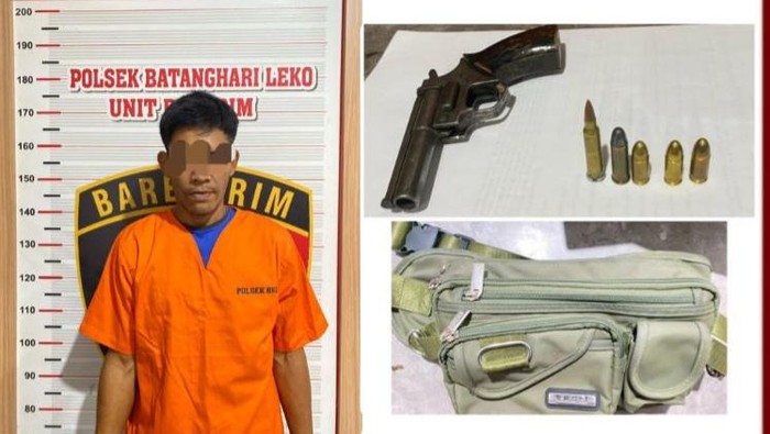 Pria di Muba ditangkap setelah kedapatan menyimpan senjata api rakitan (senpira) di warungnya