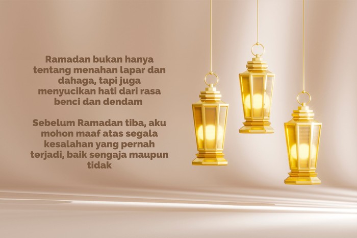 Ucapan Maaf Menjelang Ramadan