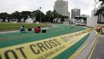 Baru Diresmikan, Lapangan Merdeka Medan Sudah Rusak