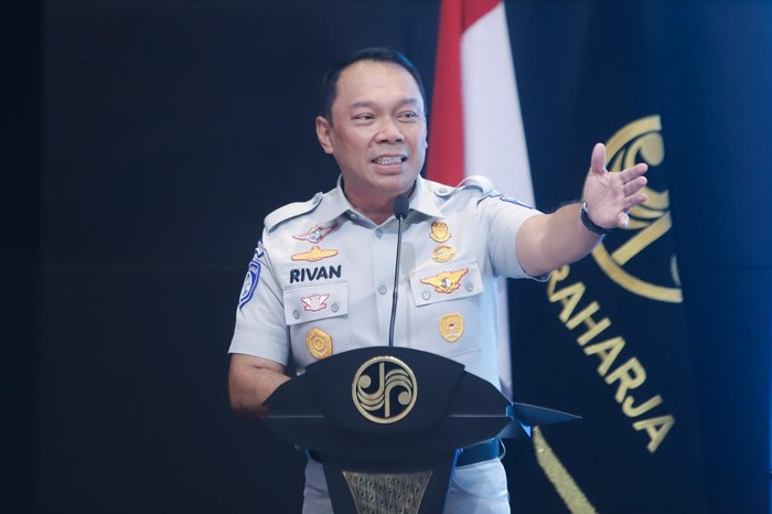 Direktur Utama Jasa Raharja, Rivan A Purwantono, dalam media gathering 17 Februari 2025. (Dok Jasa Raharja)