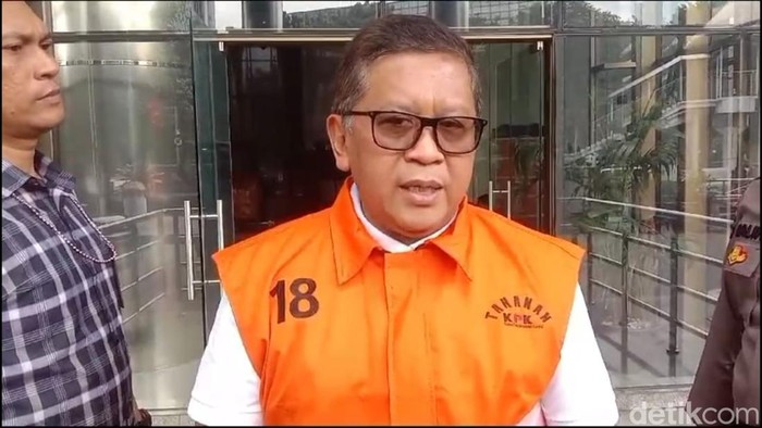Hasto Kristiyanto diperiksa KPK (Kurniawan Fadilah/detikcom)