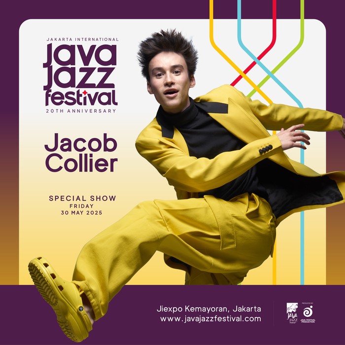 Java Jazz Festival Java Jazz Festival merayakan ulang tahun ke-20, menampilkan musisi hebat seperti Jacob Collier dan Busty and the Bass.