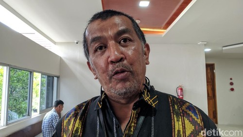 Kepala Satuan Tugas (Kasatgas) Korsup Wilayah V KPK, Dian Patria, saat diwawancarai di Mataram, Kamis (27/2/2024).