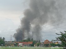 Tangki Kilang Pertamina Cilacap Dikabarkan Terbakar, Asap Masih Mengepul