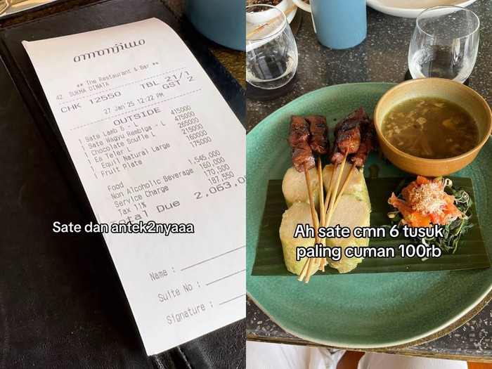 Makan Sate Rp 475 Ribu di Restoran Amanjiwo, Begini Tampilannya!