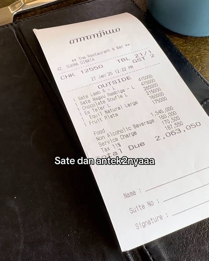 Makan Sate Rp 475 Ribu di Restoran Amanjiwo, Begini Tampilannya!