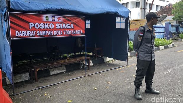 Penampakan pos pantau di Depo Sampah Kotabaru, Kota Jogja, Kamis (27/2/2025).