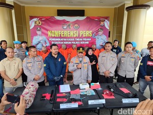 Polres Serang Tangkap 8 Pelaku Curanmor-Curas Jelang Bulan Ramadan