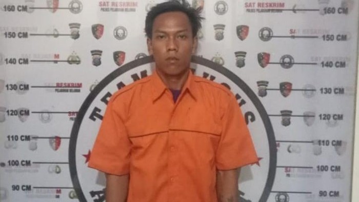 Tampang pelaku pembunuhan bocah di Deli Serdang. (Dok. Polres Pelabuhan Belawan)