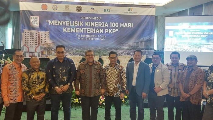 Wakil Menteri PKP Fahri Hamzah Bersama Satgas Perumahan Bonny Z Minang dan Pengembang dalam Diskusi Media ‘Menyelisik Kinerja 100 Hari