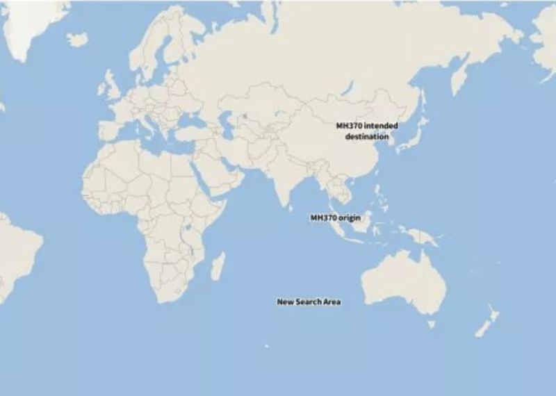 Area pencarian baru MH370