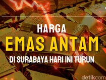 Harga Emas Antam Surabaya 6 Maret 2025, Turun Tipis Jadi Rp 1.706.000