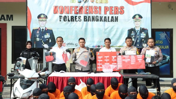 Konferensi pers Polres Bangkalan