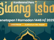 Pengumuman Hasil Sidang Isbat Awal Puasa Ramadan 2025, Pantau di Sini