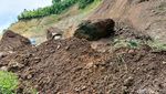 Batu Besar Longsor di Jalur Lumajang-Malang