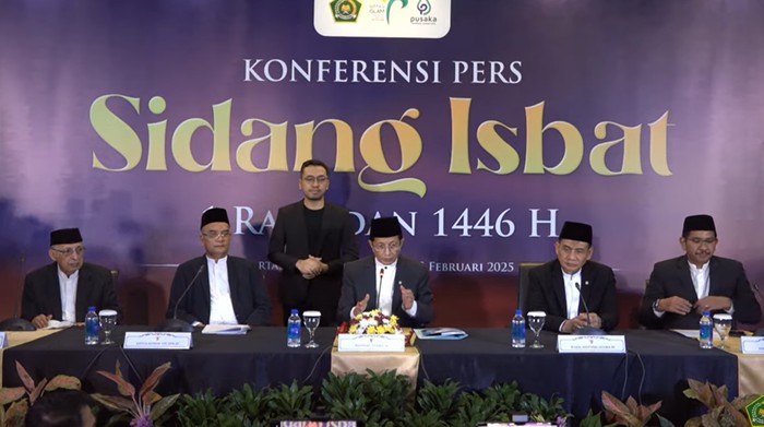 Menag Nasaruddin dalam konferensi pers penetapan 1 Ramadan 1446 H/2025 M