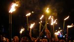 Pawai Obor Jelang Ramadan di Pontianak