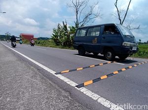 Kerap Dipakai Balap Liar, Jalan Mancasan Gamping Dipasangi Pita Penggaduh
