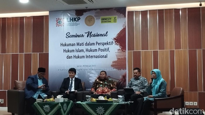 Seminar Nasional Hukuman Mati dalam Perspektif Hukum Islam, Hukum Positif, dan Hukum Internasional di Gedung Pusat Dakwah Muhammadiyah (Maulana ilhami Fawdi/detikcom)
