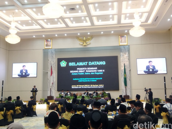 Sidang Isbat penentuan 1 Ramadan 1446 H (Kurniawan Fadilah/detikcom)
