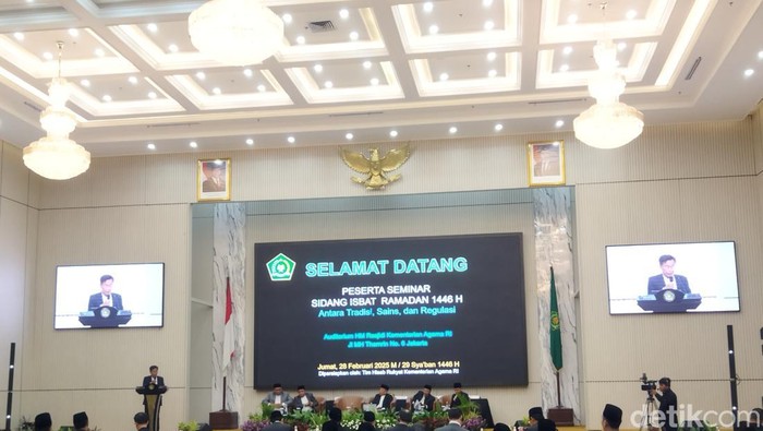 Sidang Isbat penentuan 1 Ramadan 1446 H (Kurniawan Fadilah/detikcom)