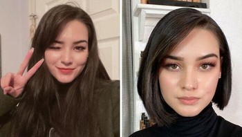 Dipotong pendek jadi makin glowing. Foto: reddit via Bored Panda  