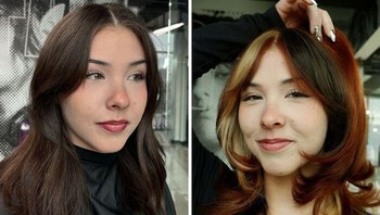 Calico hair, makin stunning. Foto: savmurphyhair via Bored Panda  