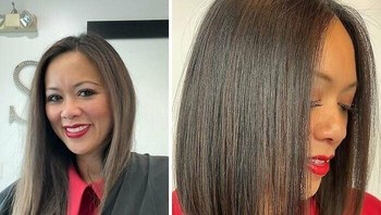 Klien ini mau sesuatu yang membuatnya nampak segar. Stylist-nya sukses berat. Foto: strandsalonct via Bored Panda  