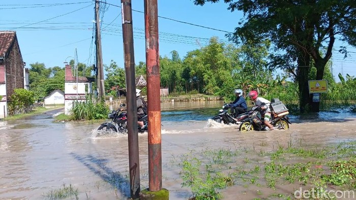 Banjir di Ngawi, Sabtu (1/3/2025).