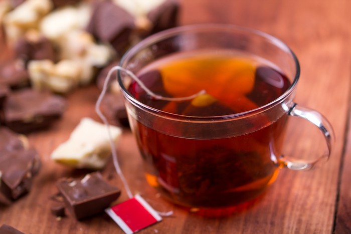 kombinasi teh dan cokelat