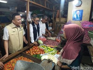 Satgas Pangan Polda Jatim Sidak Pasar, Pastikan Stok Bahan Pokok Aman