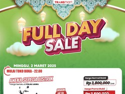 E-Bike Keren Diskon Besar di Transmart Full Day Sale, Mulai Rp 2 Juta
