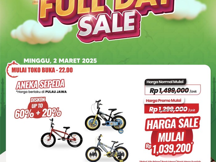 Transmart Full Day Sale Sepeda