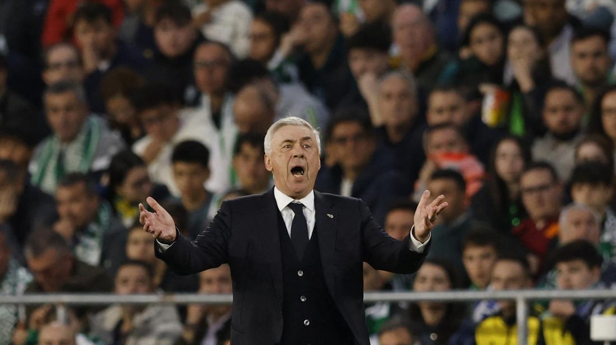 Rekor Carlo Ancelotti di derby Madrid.( Foto: REUTERS/Marcelo del Pozo)
