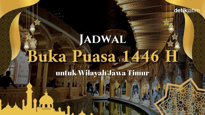 Jadwal buka puasa Ramadan 1446 Hijriah untuk wilayah Jawa Timur.