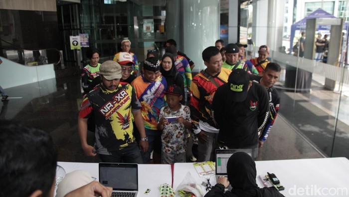 Nobar MotoGP 2025 di Menara Bank Mega, Jakarta, Minggu (2/3/2025)
