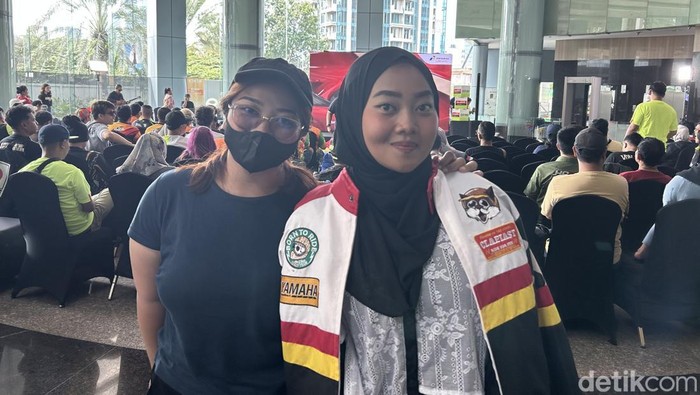 Keriuhan dan serunya nobar MotoGP 2025 di Menara Bank Mega, Jakarta, Minggu (2/3/2025)