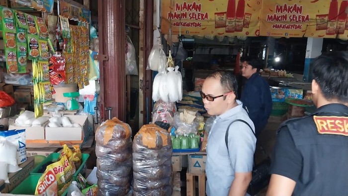 Satgas Pangan Polresta Bengkulu melakukan sidak pasar