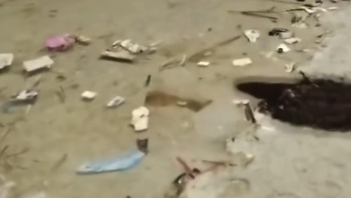 Video viral sampah berserakan di Pantai Ancol. (Tangkapan layar Instagram)