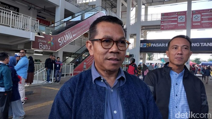 Wali Kota Batu Nurochman saat ditemui di Pasar Induk Among Tani Kota Batu.