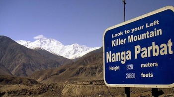 3. Nanga Parbat di Pakistan, adalah gunung tertinggi kesembilan di dunia dan ketiga paling mematikan. Dari 287 pendakian, 64 pendaki tidak selamat. Foto: Wikimedia Commons