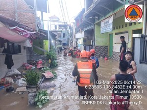 38 RT di Jakarta Terendam Banjir, Tinggi Air Ada yang Capai 3,7 Meter