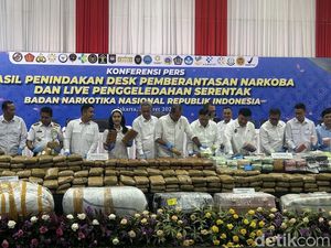 1,2 Ton Narkoba Berasal dari 14 Kasus, 37 Orang Ditetapkan Tersangka