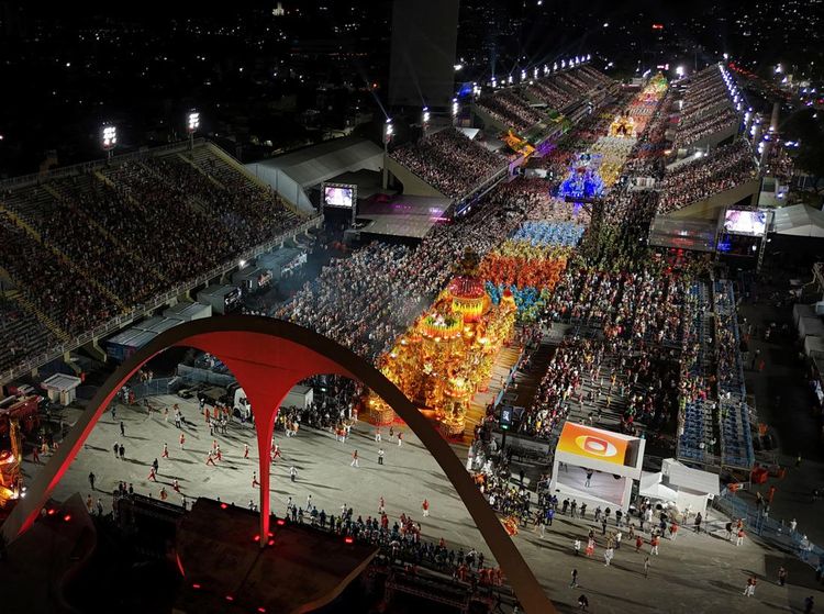 Foto Udara Semarak Karnaval di Brasil